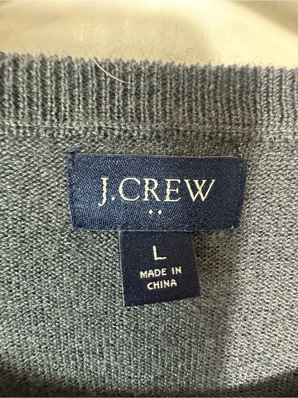 J. Crew Men’s Crewneck Sweater 50 % Merino Wool in Charcoal